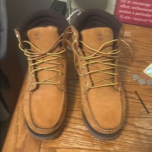Timberland Brown Moc-Toe Boots